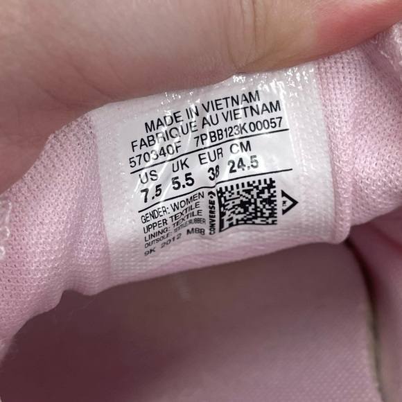 Converse All Star Shoreline Low Top Light Pink Sneakers Women’s Size 7.5 - Picture 6 of 15